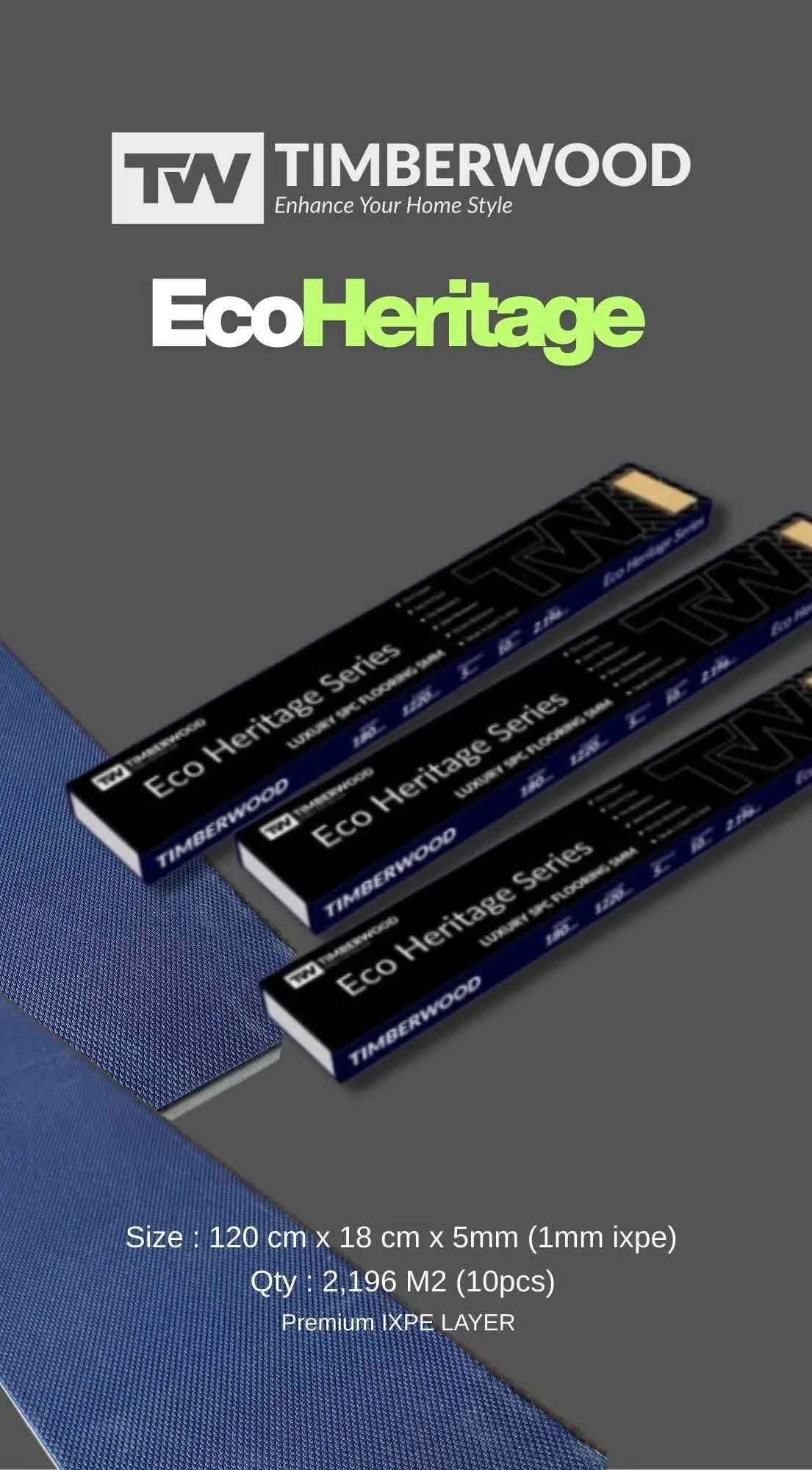 Lantai SPC 5mm Timberwood EcoHeritage | Termurah - Image 2