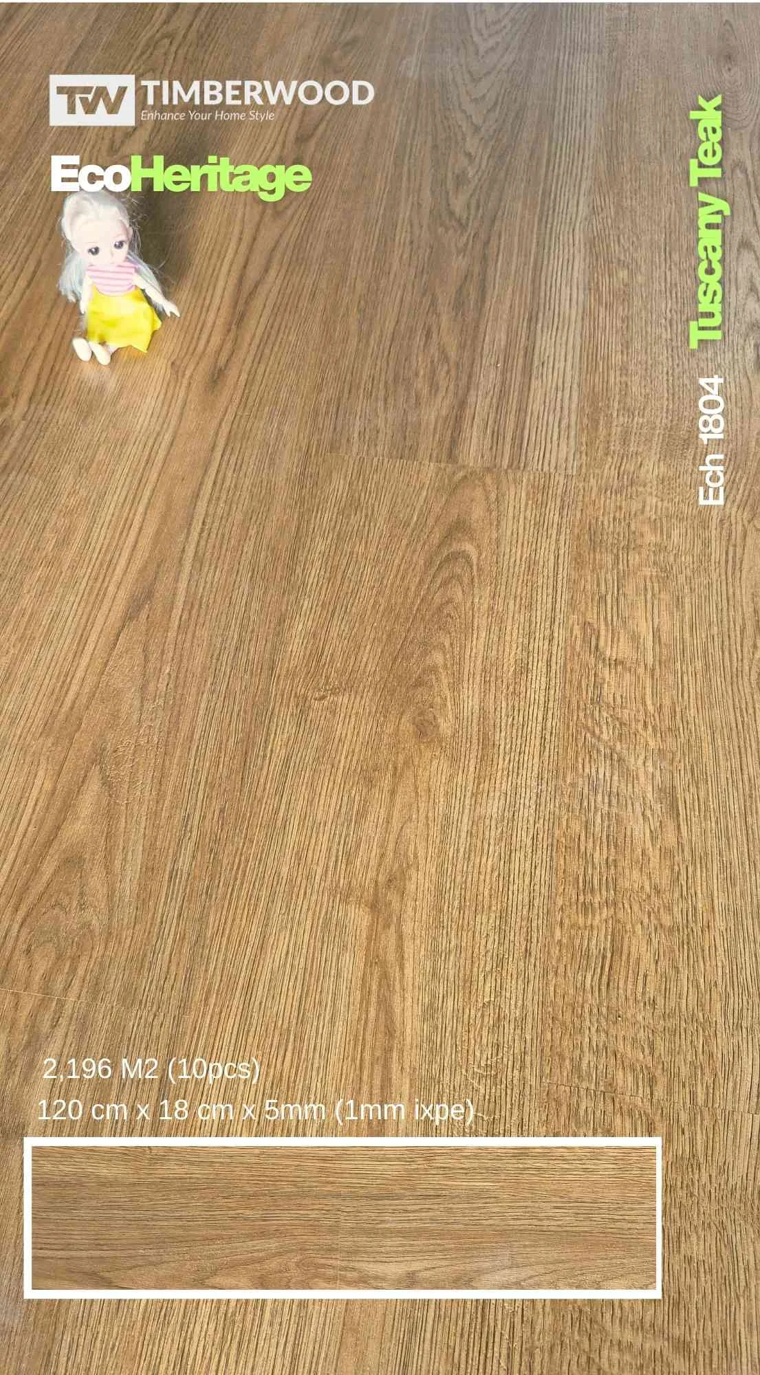 Lantai SPC 5mm Timberwood EcoHeritage | Termurah - Image 3