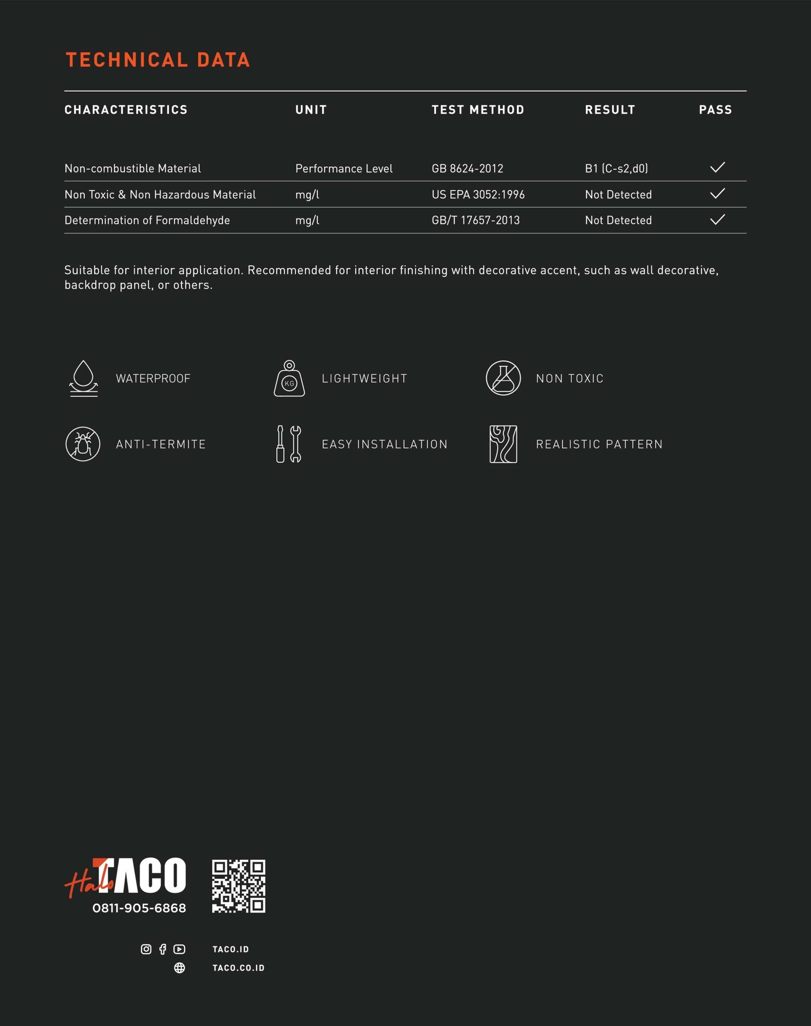 Wall Panel PVC Dinding TACO | Bahan Premium Tahan Lama - Image 7