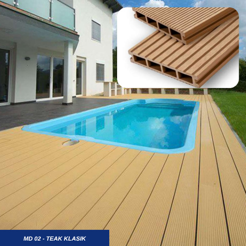 Dijamin Termurah! Decking WPC Outdoor Motif Kayu - Image 2