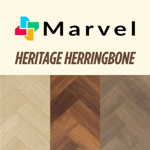 Lantai SPC 6.5mm Heritage Herringbone | SPC Lantai Flooring 6.5 mm