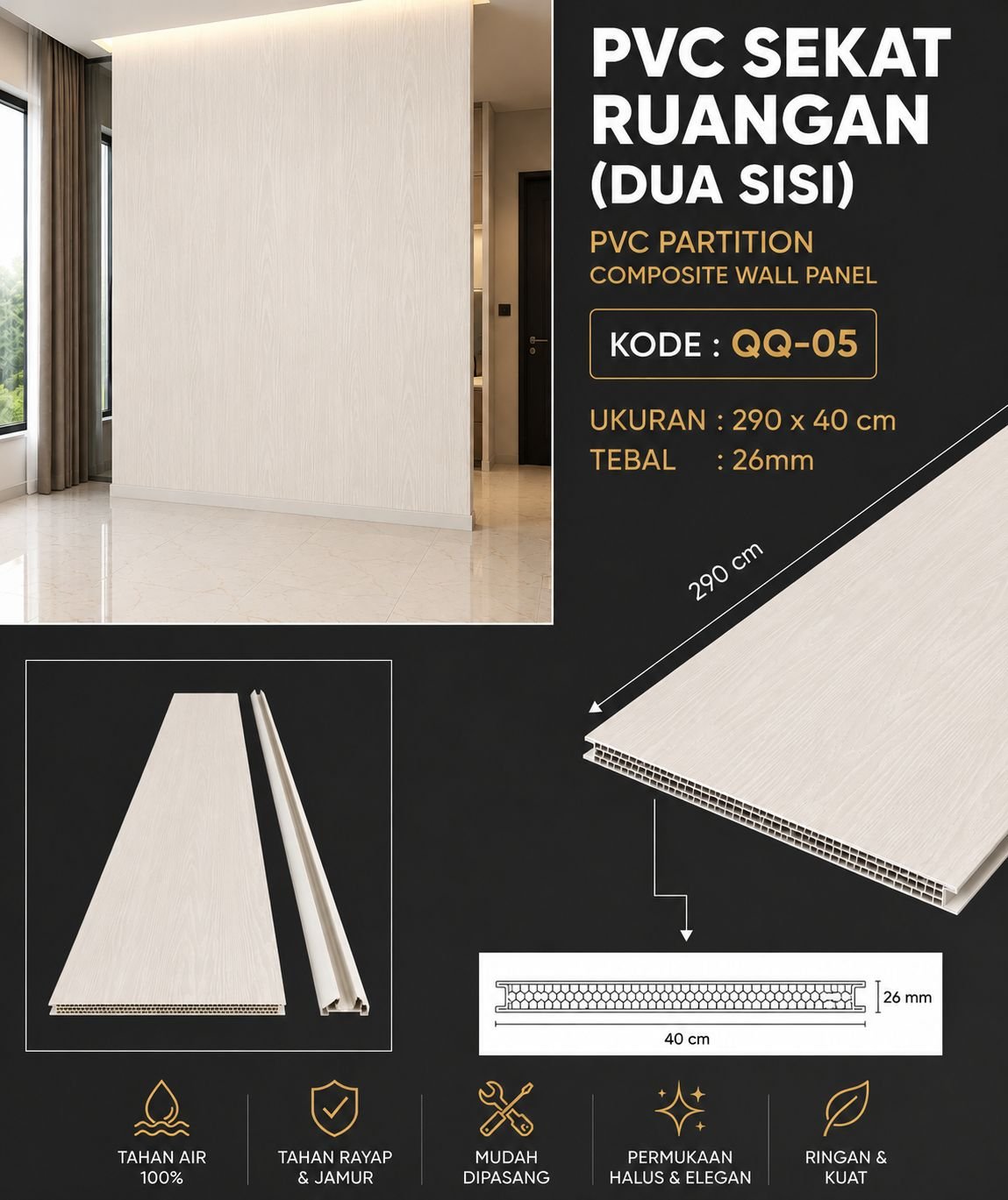 Sekat Ruangan PVC New Series | Partisi Ruang PVC - Image 7