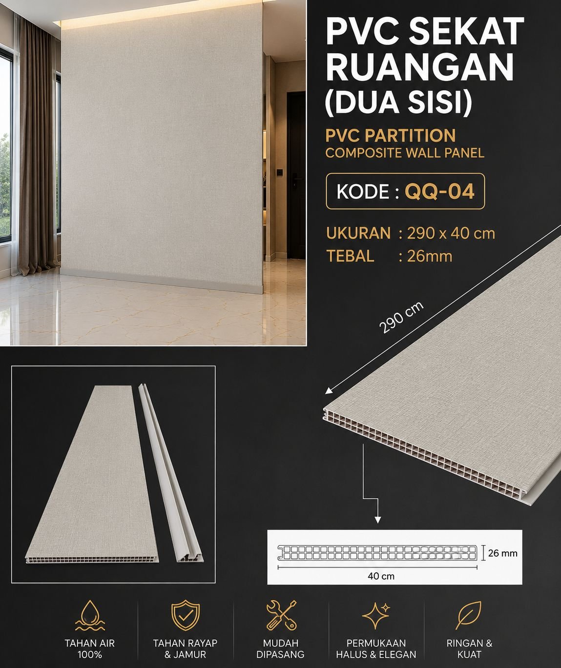Sekat Ruangan PVC New Series | Partisi Ruang PVC - Image 9